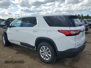 2020 Chevrolet Traverse LS with VIN 1GNERFKW0LJ312325, listed as a Copart auction lot 57518125 with 53,748 mi miles and Salvage title. Bid and sale history available at DreamBid. Image 2.
