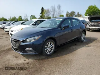 2016 Mazda 3 i Touring with VIN 3MZBM1L74GM318638, listed as a Copart auction lot 59168915 with 88,947 mi miles and Salvage title. Bid and sale history available at DreamBid. Image 1.