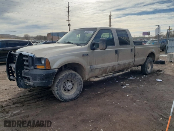 2000 Ford Super Duty F-250 XL with VIN 1FTNW21S4YEC53921, listed as a Copart auction lot 43639375 with 259,713 mi miles and Clean Title. Bid and sale history available at carsss.com. Image 1.