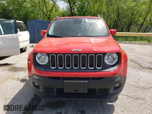 2015 Jeep Renegade Latitude z VIN ZACCJBBT8FPC34032, wystawiony jako Copart lot #56787175 z przebiegiem 106 252 mil mil oraz Szkoda całkowita • Salvage title. Historia ofert i sprzedaży dostępna na DreamBid. Obrazek 5.