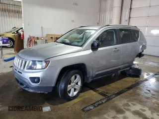 2016 Jeep Compass Sport with VIN 1C4NJDBBXGD757354, listed as a Copart auction lot 48425155 with 102,445 mi miles and Salvage Title. Bid and sale history available at carsss.com. Image 1.