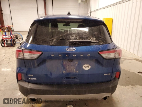 2022 Ford Escape SE with VIN 1FMCU9G63NUA36258, listed as a Copart auction lot 43872795 with 37,054 mi miles and Salvage Title. Bid and sale history available at carsss.com. Image 6.