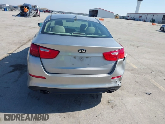 2015 Kia Optima LX with VIN 5XXGM4A78FG477630, listed as a IAAI auction lot 41771874 with 107,065 mi miles and . Bid and sale history available at DreamBid. Image 6.
