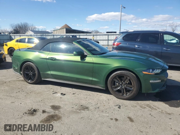 2022 Ford Mustang EcoBoost with VIN 1FATP8UH0N5129315, listed as a Copart auction lot 47427235 with 51,338 mi miles and Non Repairable. Bid and sale history available at carsss.com. Image 4.