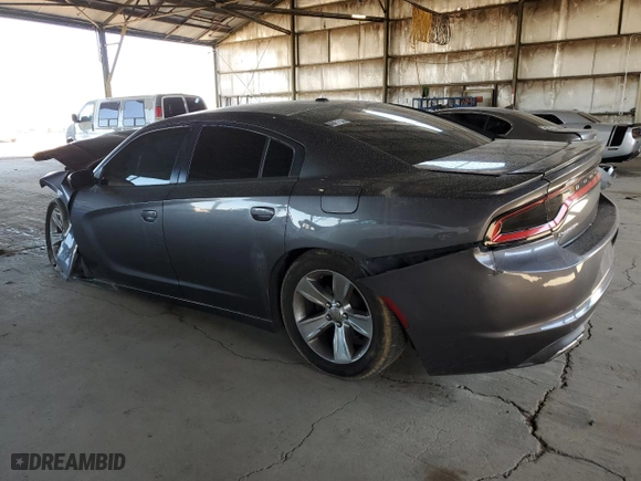 2015 Dodge Charger SE with VIN 2C3CDXBG5FH725994, listed as a Copart auction lot 52629115 with 161,265 mi miles and Salvage Title. Bid and sale history available at carsss.com. Image 2.