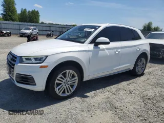 2018 Audi Q5 Premium Plus with VIN WA1BNAFY3J2075160, listed as a Copart auction lot 60153685 with 67,685 mi miles and Salvage title. Bid and sale history available at DreamBid. Image 1.