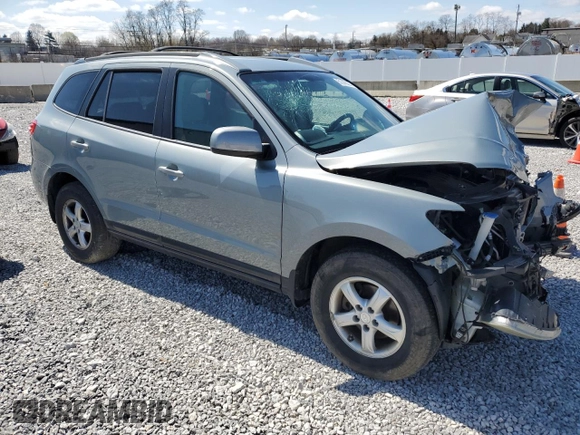 2007 Hyundai Santa Fe GLS with VIN 5NMSG73DX7H085144, listed as a Copart auction lot 51442225 with 160,370 mi miles and Salvage title. Bid and sale history available at DreamBid. Image 4.