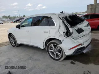 2021 Audi Q3 S line Premium with VIN WA1DECF30M1025884, listed as a Copart auction lot 51396873 with 22,406 mi miles. Bid and sale history available at carsss.com. Image 2.