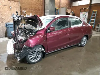 2019 Mitsubishi Mirage SE z VIN ML32F4FJ8KHF15031, wystawiony jako Copart lot #46025215 z przebiegiem Nie podano mil oraz Szkoda całkowita • Salvage title. Historia ofert i sprzedaży dostępna na DreamBid. Obrazek 1.