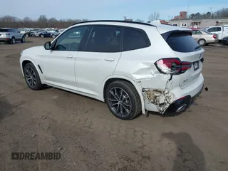 2022 BMW X3 xDrive30i with VIN 5UX53DP0XN9K46338, listed as a IAAI auction lot 41590856 with 12,163 mi miles and . Bid and sale history available at DreamBid. Image 3.