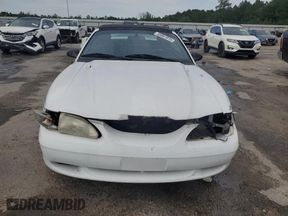 1998 Ford Mustang GT with VIN 1FAFP45X1WF263449, listed as a Copart auction lot 55851015 with 131,937 mi miles and Salvage title. Bid and sale history available at DreamBid. Image 5.