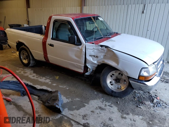 1999 Ford Ranger XL with VIN 1FTYR10C7XPB67854, listed as a Copart auction lot 86255294 with 169,102 mi miles and Salvage title. Bid and sale history available at DreamBid. Image 4.