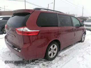 2016 Toyota Sienna LE AAS with VIN 5TDKK3DC3GS716259, listed as a IAAI auction lot 41556959 with 130,478 mi miles. Bid and sale history available at carsss.com. Image 4.