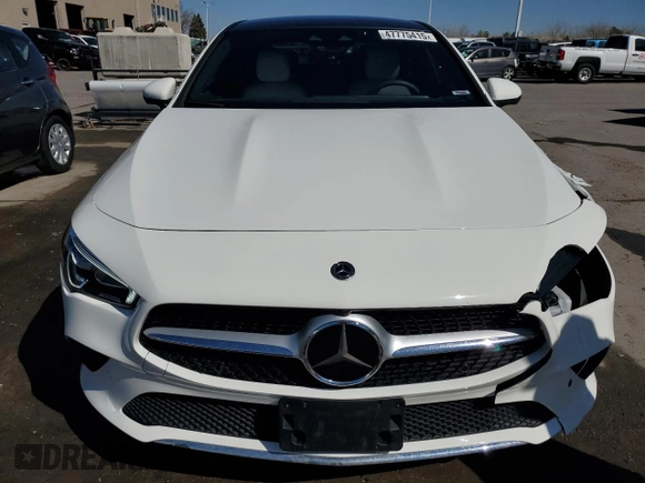 2021 Mercedes-Benz CLA with VIN W1K5J4HBXMN223046, listed as a Copart auction lot 47775415 with 30,477 mi miles and Salvage Title. Bid and sale history available at carsss.com. Image 5.