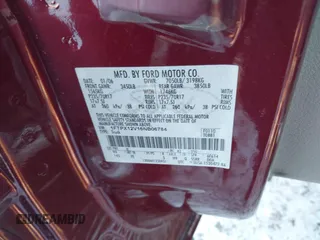 2006 Ford F-150 XL with VIN 1FTPX12V16NB06784, listed as a IAAI auction lot 41419892 with 135,838 mi miles. Bid and sale history available at carsss.com. Image 9.