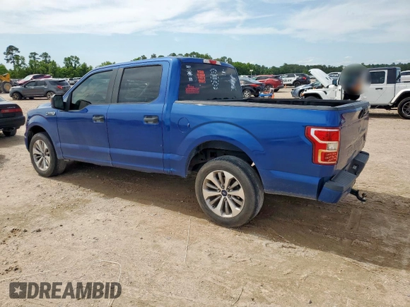 2018 Ford F-150 XL with VIN 1FTEW1CP3JKC81428, listed as a Copart auction lot 58023135 with 162,533 mi miles and Salvage title. Bid and sale history available at DreamBid. Image 2.