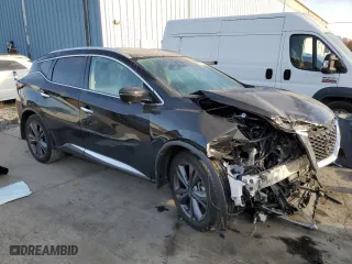 2023 Nissan Murano Platinum with VIN 5N1AZ2DS3PC138539, listed as a Copart auction lot 77108724 with 19,113 mi miles and Salvage Title. Bid and sale history available at carsss.com. Image 4.