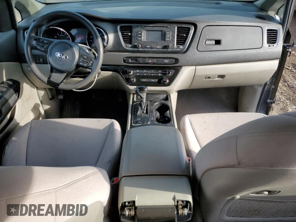 2016 Kia Sedona L with VIN KNDMA5C15G6138723, listed as a Copart auction lot 48953375 with 106,995 mi miles and Salvage Title. Bid and sale history available at DreamBid. Image 8.