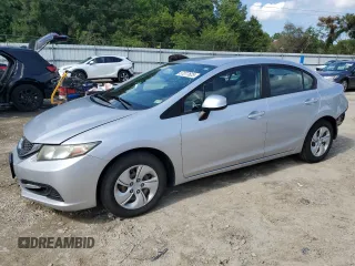 2013 Honda Civic LX z VIN 2HGFB2F56DH541432, wystawiony jako Copart lot #57077625 z przebiegiem 119 189 mil mil oraz Szkoda całkowita • Salvage title. Historia ofert i sprzedaży dostępna na DreamBid. Obrazek 1.