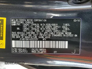 2010 Lexus RX 450h z VIN JTJBC1BA1A2022331, wystawiony jako Copart lot #53989405 z przebiegiem 90 228 mil mil oraz Szkoda całkowita • Salvage title. Historia ofert i sprzedaży dostępna na DreamBid. Obrazek 13.