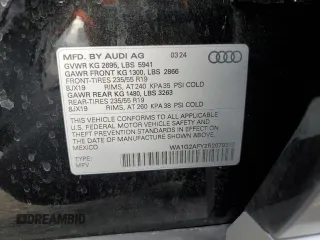 2024 Audi Q5 S line Premium with VIN WA1G2AFY2R2079310, listed as a Copart auction lot 56993615 with 4,484 mi miles and Salvage title. Bid and sale history available at DreamBid. Image 13.