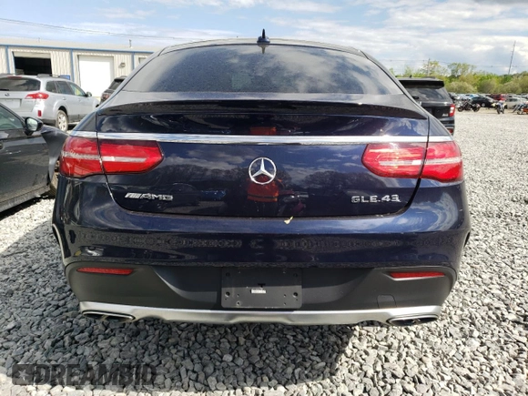 2019 Mercedes-Benz GLE 43 AMG with VIN 4JGED6EB6KA137492, listed as a Copart auction lot 55949455 with Not provided miles and Salvage title. Bid and sale history available at DreamBid. Image 6.
