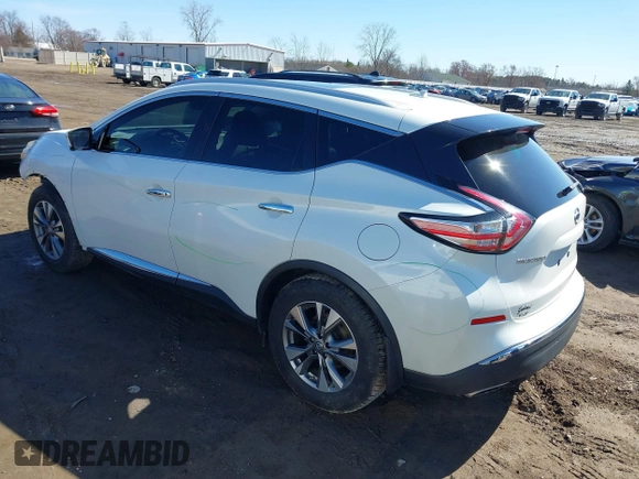 2016 Nissan Murano S with VIN 5N1AZ2MH9GN135072, listed as a IAAI auction lot 41822168 with 79,379 mi miles and . Bid and sale history available at DreamBid. Image 3.