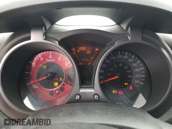 2014 Nissan Juke NISMO with VIN JN8AF5MV8ET365428, listed as a Copart auction lot 87502505 with 128,011 mi miles and Salvage Title. Bid and sale history available at carsss.com. Image 9.