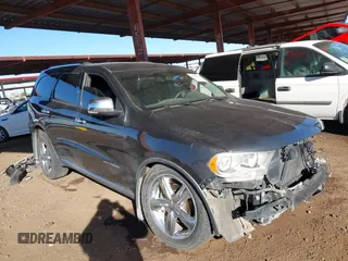 2011 Dodge Durango Citadel with VIN 1D4SE5GT5BC614215, listed as a IAAI auction lot 41399251 with 157,797 mi miles. Bid and sale history available at carsss.com. Image 1.