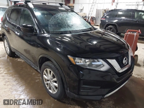 2017 Nissan Rogue SV with VIN KNMAT2MV1HP524175, listed as a IAAI auction lot 41931621 with 139,730 mi miles and . Bid and sale history available at carsss.com. Image 1.