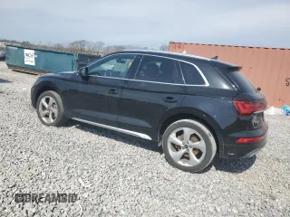 2021 Audi Q5 Premium Plus with VIN WA1BAAFY8M2082461, listed as a Copart auction lot 46950415 with Not provided miles and Salvage title. Bid and sale history available at DreamBid. Image 2.