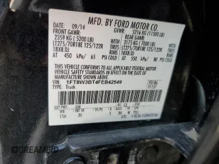 2015 Ford F-350 Platinum z VIN 1FT8W3BT4FEB42549, wystawiony jako Copart lot #54476685 z przebiegiem 98 864 mil mil oraz Szkody całkowita. Historia ofert i sprzedaży dostępna na DreamBid. Obrazek 12.