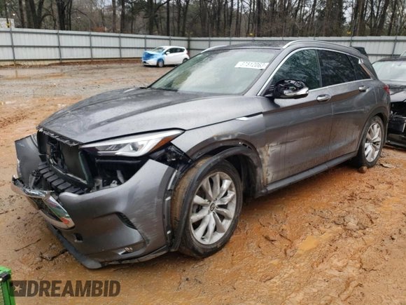2019 Infiniti QX50 LUXE with VIN 3PCAJ5M34KF124215, listed as a Copart auction lot 37512063 with 36,403 mi miles. Bid and sale history available at carsss.com. Image 1.