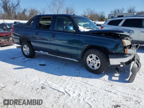 2005 Chevrolet Avalanche Z71 with VIN 3GNEK12Z25G288194, listed as a Copart auction lot 44747375 with 211,284 mi miles and Salvage Title. Bid and sale history available at carsss.com. Image 4.