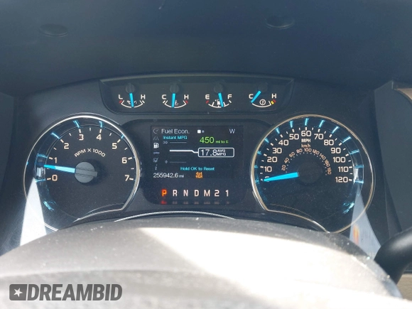 2014 Ford F-150 XL with VIN 1FTFW1ET2EFC86567, listed as a IAAI auction lot 41846669 with 255,942 mi miles. Bid and sale history available at carsss.com. Image 7.