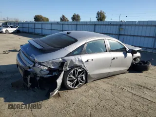 2023 Hyundai IONIQ 6 SEL with VIN KMHM34AC1PA019746, listed as a Copart auction lot 89132855 with 20,260 mi miles and Salvage Title. Bid and sale history available at carsss.com. Image 3.