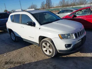 2011 Jeep Compass Latitude with VIN 1J4NT1FB9BD252816, listed as a IAAI auction lot 41455054 with 153,656 mi miles. Bid and sale history available at carsss.com. Image 1.
