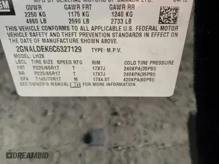 2012 Chevrolet Equinox LT w/1LT with VIN 2GNALDEK6C6327129, listed as a Copart auction lot 89157555 with 144,561 mi miles and Salvage Title. Bid and sale history available at carsss.com. Image 14.