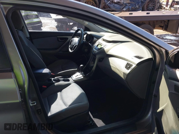 2012 Hyundai Elantra Limited with VIN KMHDH4AE3CU307375, listed as a IAAI auction lot 41857246 with 183,389 mi miles. Bid and sale history available at carsss.com. Image 5.