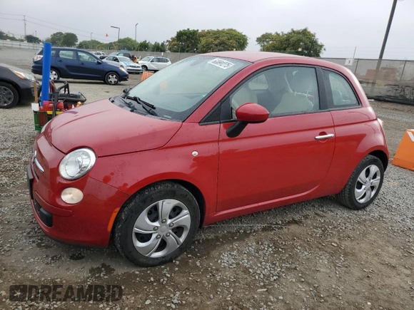 2012 FIAT 500 Pop with VIN 3C3CFFAR4CT358368, listed as a Copart auction lot 62891275 with 59,362 mi miles and Salvage title. Bid and sale history available at DreamBid. Image 1.