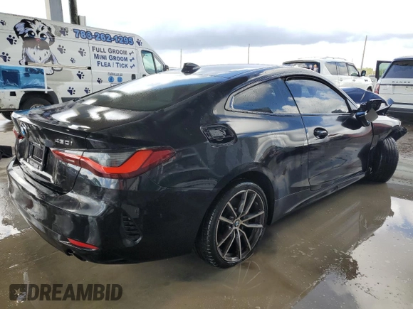 2023 BMW 4 Series 430i with VIN WBA53AP02PCL51281, listed as a Copart auction lot 45535245 with Not provided miles and Clean title. Bid and sale history available at DreamBid. Image 3.