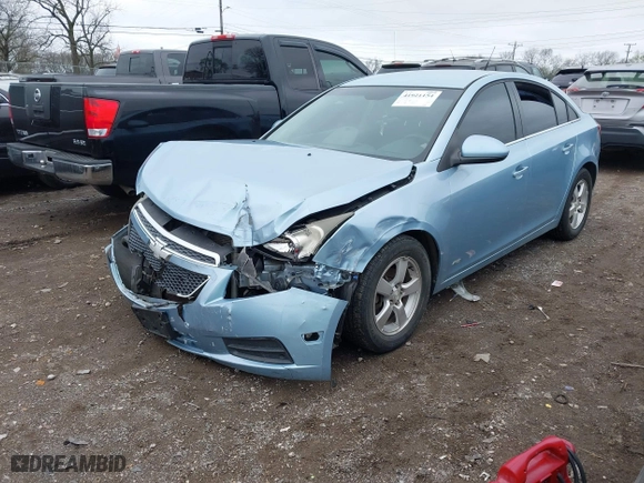 2012 Chevrolet Cruze LT w/1LT with VIN 1G1PF5SC5C7320419, listed as a IAAI auction lot 41921154 with 166,703 mi miles. Bid and sale history available at carsss.com. Image 2.
