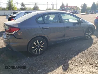 2014 Honda Civic EX-L with VIN 19XFB2F90EE220162, listed as a Copart auction lot 54591795 with 199,340 mi miles and Salvage Title. Bid and sale history available at DreamBid. Image 3.