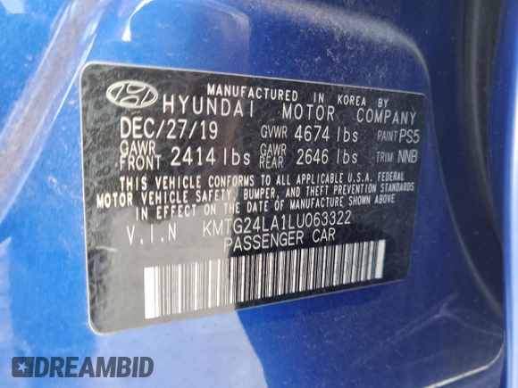 2020 Genesis G70 2.0T Sport with VIN KMTG24LA1LU063322, listed as a Copart auction lot 78487314 with 14,284 mi miles and Salvage Title. Bid and sale history available at carsss.com. Image 12.
