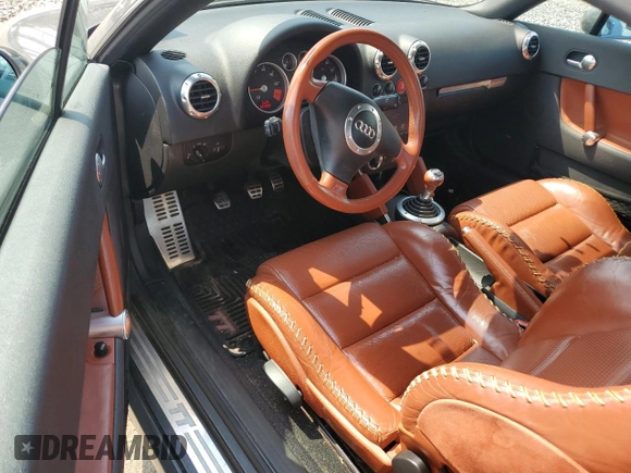2001 Audi TT with VIN TRUUT28N711007386, listed as a Copart auction lot 57620844 with 91,520 mi miles and Salvage Title. Bid and sale history available at carsss.com. Image 8.
