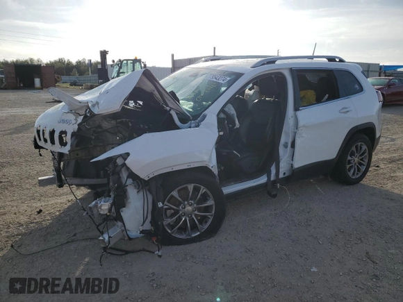 2020 Jeep Cherokee Latitude Plus with VIN 1C4PJLLB6LD503362, listed as a Copart auction lot 48862355 with 0 mi miles and Salvage Title. Bid and sale history available at carsss.com. Image 1.