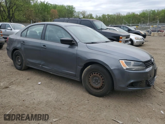 2011 Volkswagen Jetta Sedan S with VIN 3VW2K7AJ1BM400018, listed as a Copart auction lot 53639785 with 181,269 mi miles and Salvage Title. Bid and sale history available at carsss.com. Image 4.