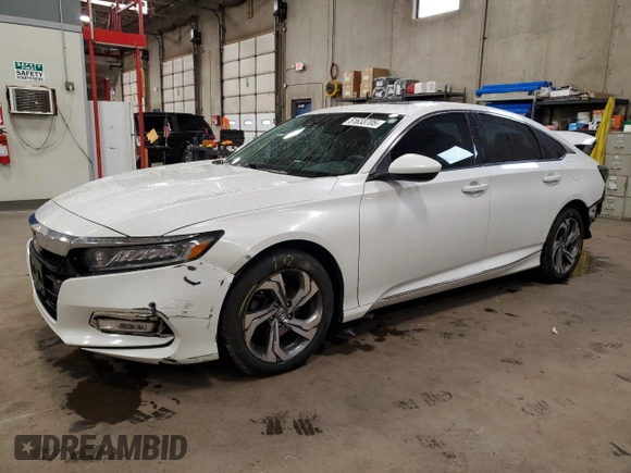 2018 Honda Accord EX z VIN 1HGCV1F49JA021392, wystawiony jako Copart lot #51633705 z przebiegiem 121 158 mil mil oraz Szkoda całkowita • Salvage title. Historia ofert i sprzedaży dostępna na DreamBid. Obrazek 1.