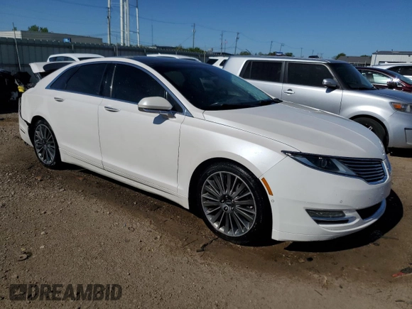 2014 Lincoln MKZ with VIN 3LN6L2JK0ER819896, listed as a Copart auction lot 57110025 with Not provided miles and Salvage title. Bid and sale history available at DreamBid. Image 4.