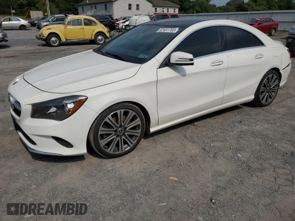 2018 Mercedes-Benz CLA 250 with VIN WDDSJ4GB4JN680371, listed as a Copart auction lot 62461703 with 50,878 mi miles and . Bid and sale history available at DreamBid. Image 1.